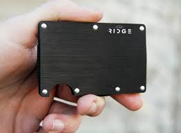 The Ridge RFID Blocking wallet.